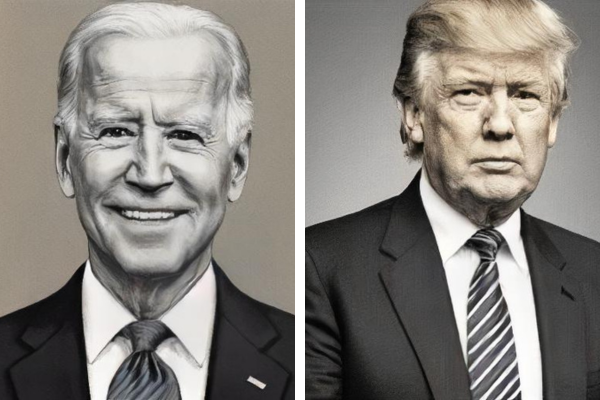 Donald Trump and Joe Biden