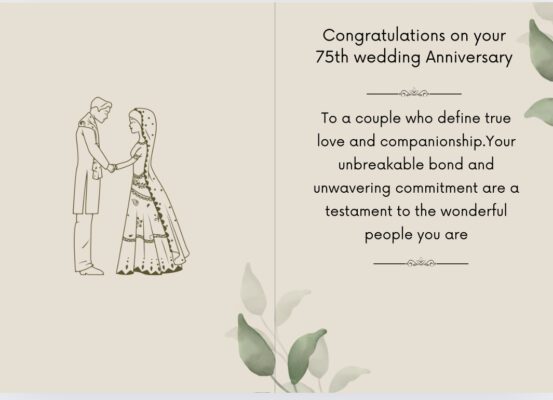 Happy 75th Wedding Anniversary Yves Aunty Mina Kelaart