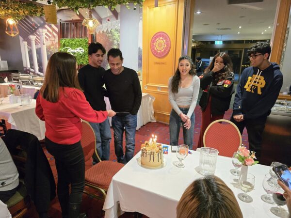A cold and frosty night in Melbourne failed to overcome the warmth of the birthday celebration of Suresh De Cruze at the popular Walawwa. - By Trevine Rodrigo