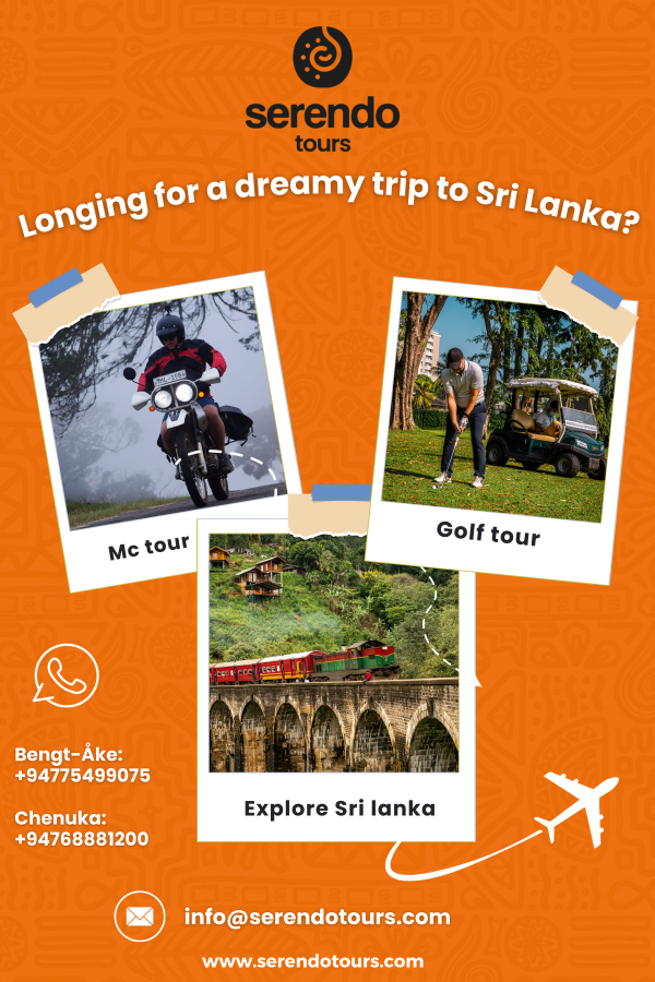 Serendo Tours - Affordable Mc Tour, Golf Tour, and Explore Sri Lanka options