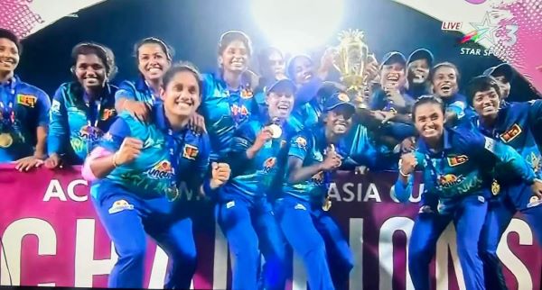 Sri Lanka women’s crowning moment of glory as they grab the Asia Cup. 