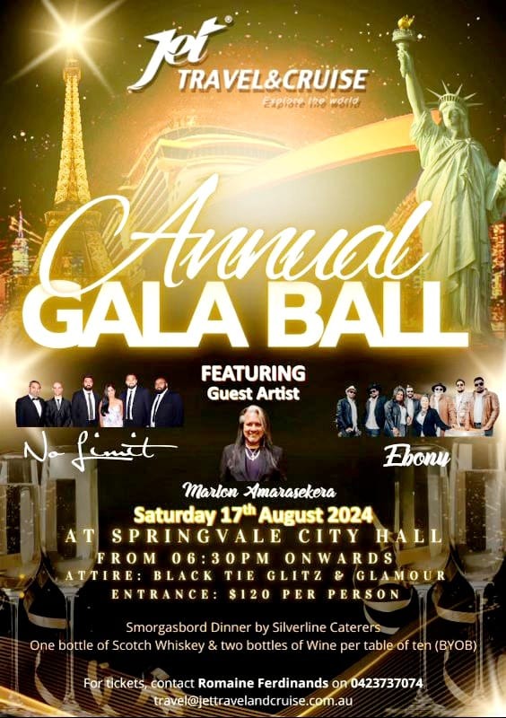 Annual GALA BALL - Saturday 17th August 2024