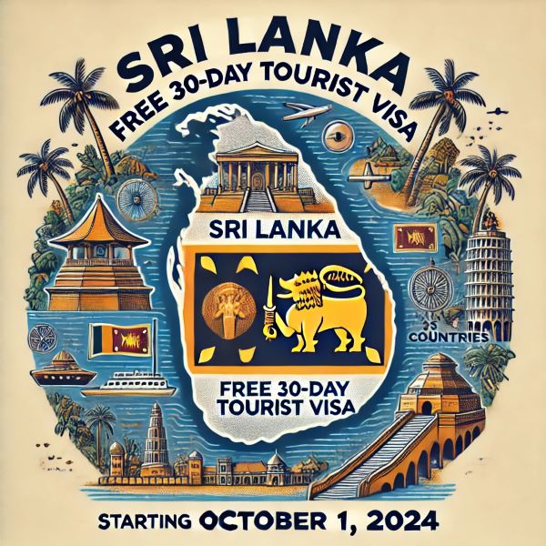 Sri Lanka: free visas for tourists from 35 countries - by VisasNews