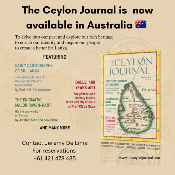 The Ceylon Journal is in Australia