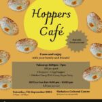 Hoppers Cafe at SCC - Saturday 7th Sep - Come and Join!