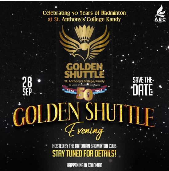 GOLDEN SHUTTLE Evening - 28th September 2024