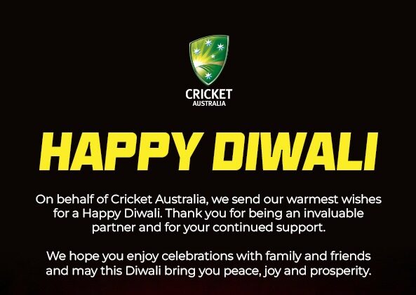 Cricket Australia wishes a very Happy Diwali to everyone celebrating today (1)