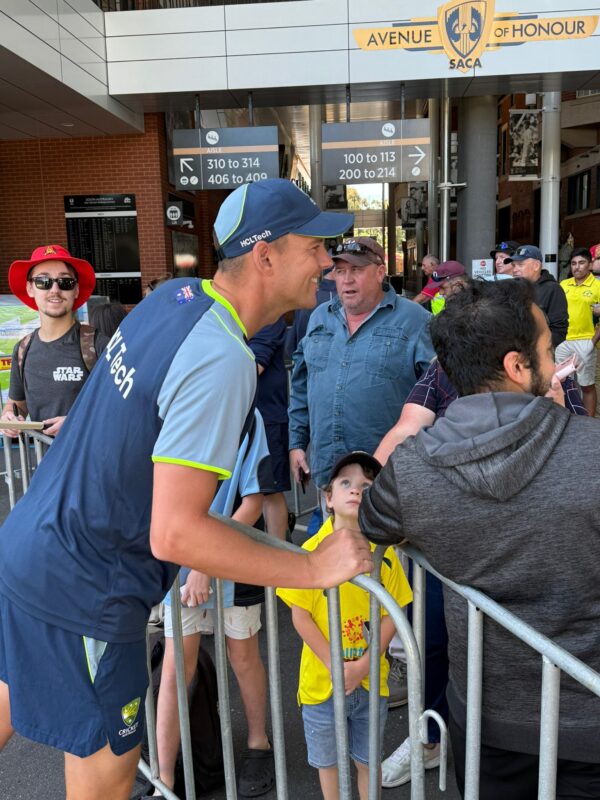 An Open Day Australia Cricket Team Training Session at Adelaide Oval today (3 December 2024)