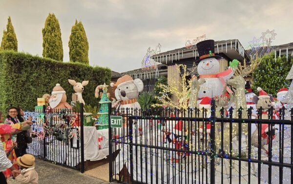 Celebrating Christmas at Millon and Sandra De Kauwe's home