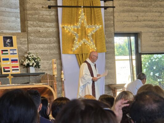 Christmas day in mass at Resurrection Church in Keysborough
