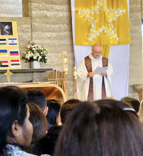 Christmas day in mass at Resurrection Church in Keysborough
