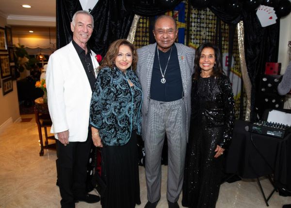 Dr. Lakshman and Thusitha Makandura, with Iswari, Shyama and Rene 