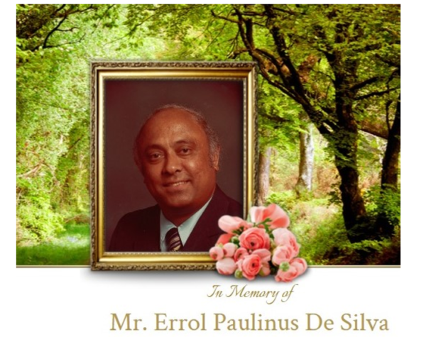Obituary-Mr Errol De Silva