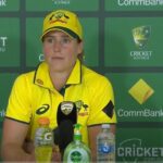 Media conference with Ellyse Perry (105) following Australia's 122-run win against India