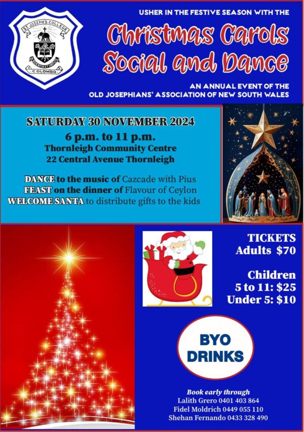 Old Josephians' Association of NSW - Christmas Carols and Dance - Photos thanks to Shehan Fernando of Brad & Kiara Radio Show