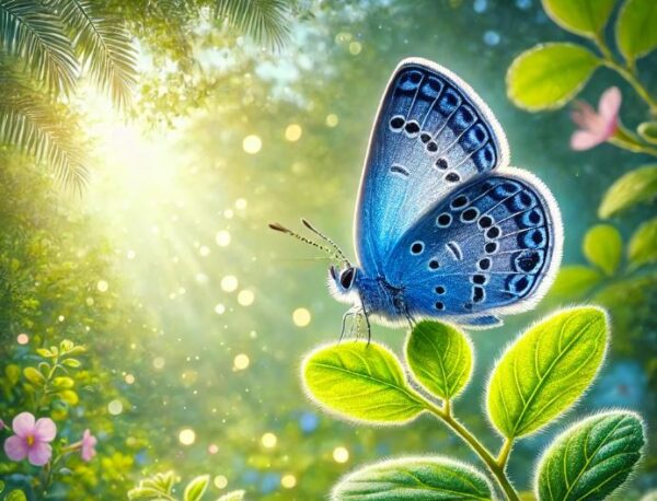 Sri Lanka Cerulean Butterfly