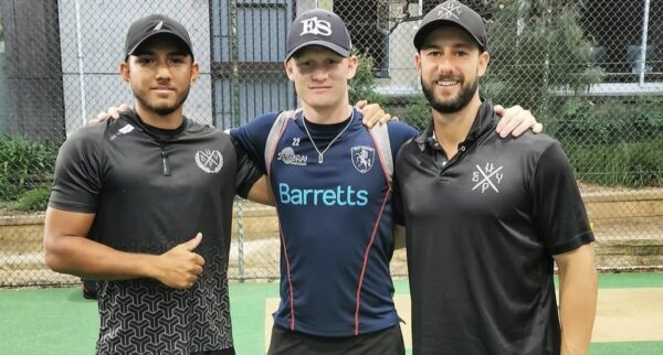 DARIUS VISSER WITH JORDAN COX AND NICK LARKIN
