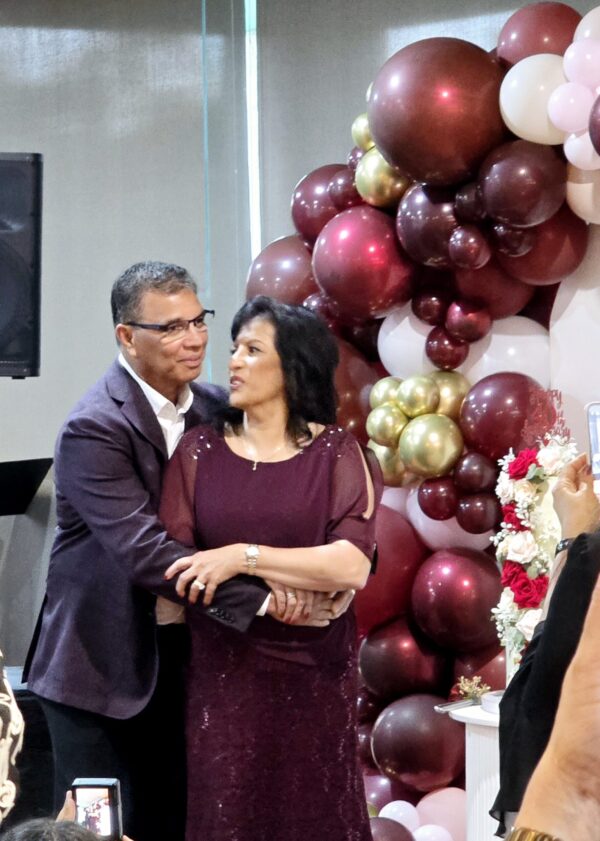 Forty years of marital bliss brings brings Adrian and Jackie to a Melbourne celebration.  - BY TREVINE RODRIGO IN MELBOURNE