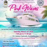 Pink Waves PARTY ON THE BOAT - Saturday March 15th 2025 - 700 pm to 1130 pm ( Melbourne Event)