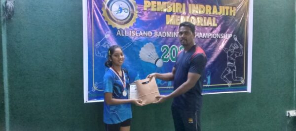 Young Rozeth Dias a Badminton Champion in the making - By Sunil Thenabadu