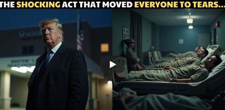 Donald Trump Arrives at a Military Hospital – What He Does Next Brings Tears to Everyone’s Eyes
