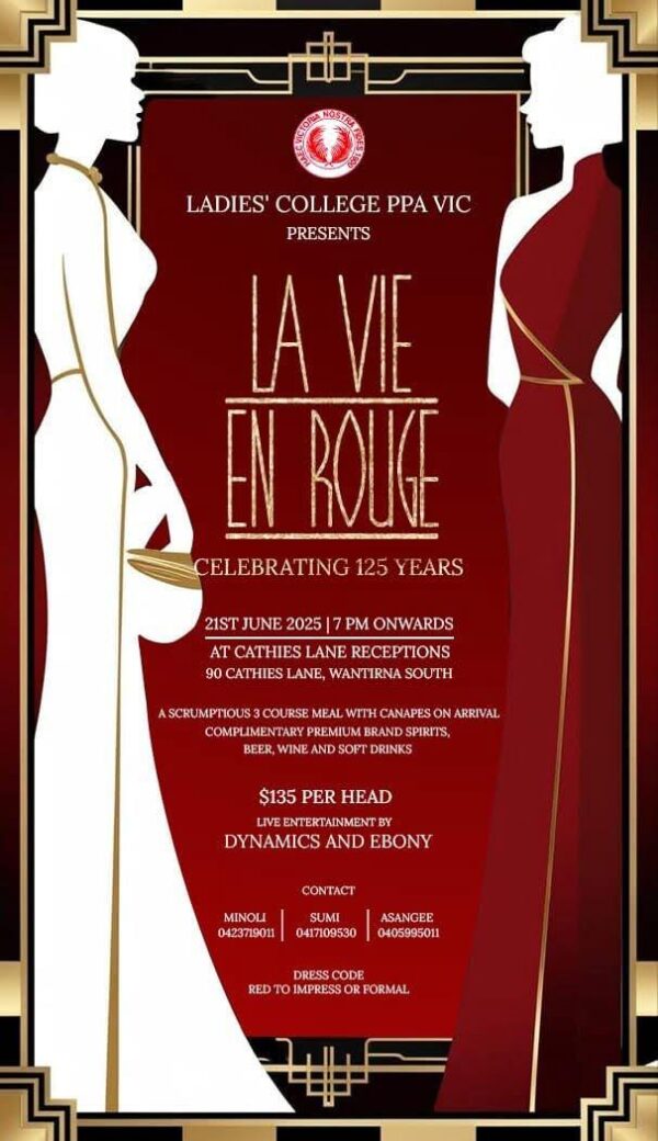 La Vie En Rouge – Ladies' College PPA VIC Celebrates 125 Years