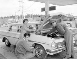 You got your windscreen cleaned, oil checked and