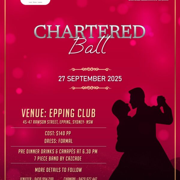 CHARTERED Ball -  27 SEPTEMBER 2025 ( Sydney Event )