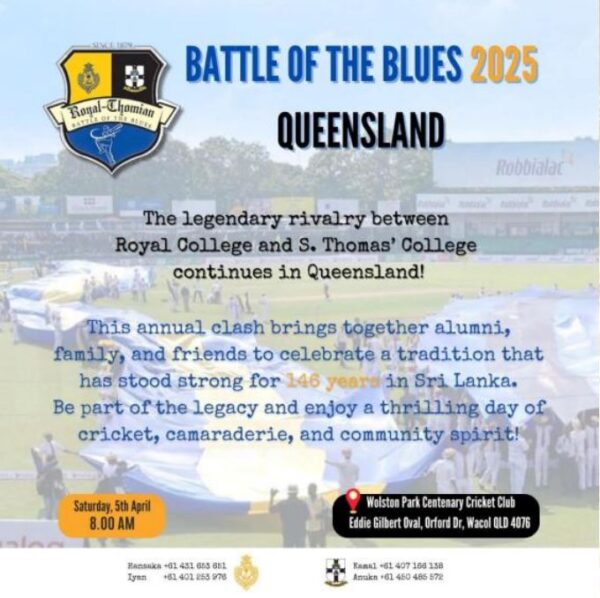 BATTLE OF THE BLUES 2025 - QUEENSLAND - Saturday 5th April 8.00 AM ( QUEENSLAND Event )