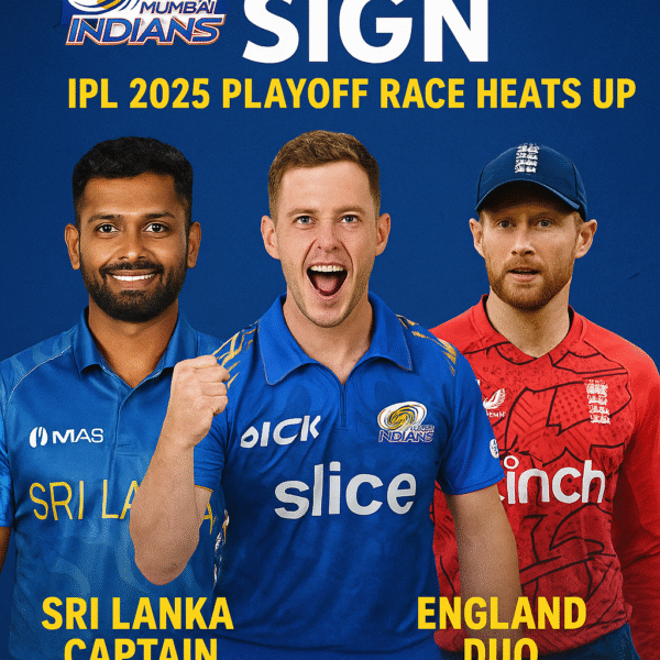 Mumbai Indians sign Sri Lanka captain, England duo as IPL 2025 playoff race heats up