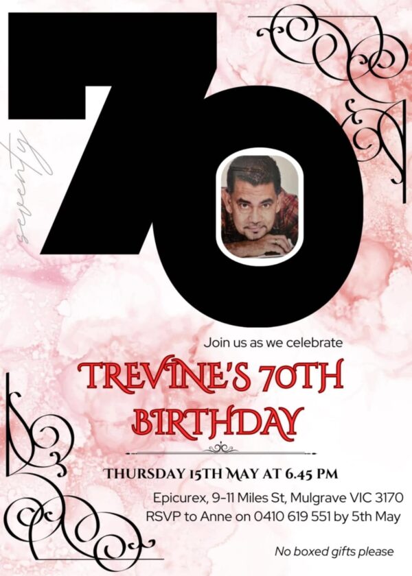 TREVINE RODRIGO'S 70 th Birthday Celebration..