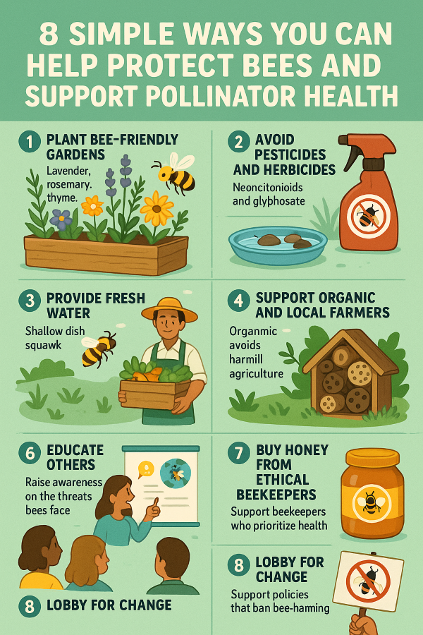 8 Simple Ways You Can Help Protect Bees and Support Pollinator Health - By Ajmal Sohail Stanikzai