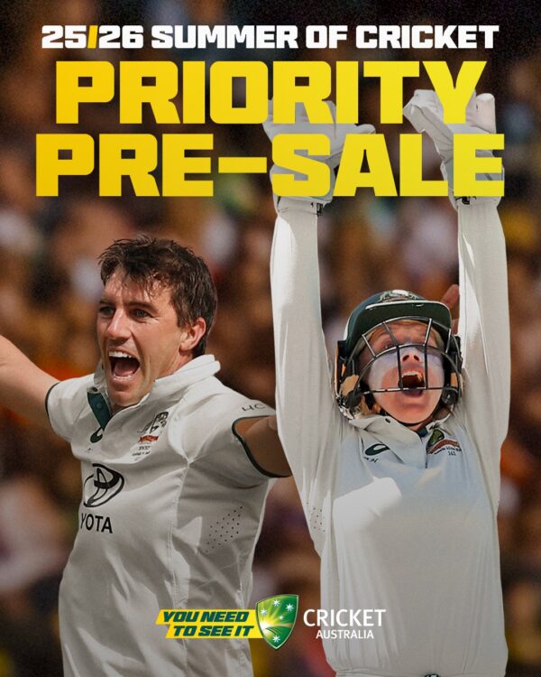 2025/26 International summer of cricket tickets now on sale