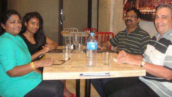 DESMOND CORTELING AND INBA KUMAR FERNANDO DURING THEIR LAST MEETING IN OCTOBER 2023