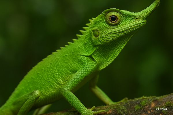 The Leaf-Nosed Lizard of Sri Lanka: A Rare Jewel of the Rainforest  - By Nadeeka - eLanka