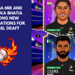 Usama Mir and Yastika Bhatia among new nominations for WBBL draft
