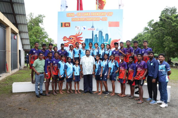 Winners of Sri Lanka -China Friendship Cup Dragon Boat Competition winners from Delft Island - By Ravindra Chandrasiri Wijegunaratne