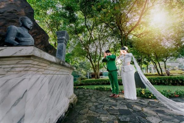 Sri Lankan bride and groom wedding ceremony